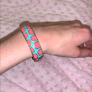 Pink and blue bangle